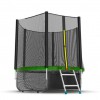 Батут EVO JUMP External 8ft (244 см) + Lower net с внешней сеткой и лестницей + нижняя сеть - Sport Kiosk
