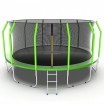 Батут  EVO JUMP Cosmo 16ft (488 см) (зеленый)  с внутренней сеткой и лестницей - Sport Kiosk
